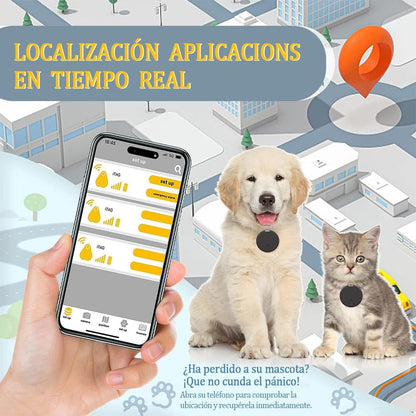 4 Rastreador GPS Portátil, Dispositivo Antipérdida, Seguimiento Inteligente por Bluetooth, Dispositivo Rastreador para Niños, Perros, Mascotas, Gatos, Cartera, Llavero
