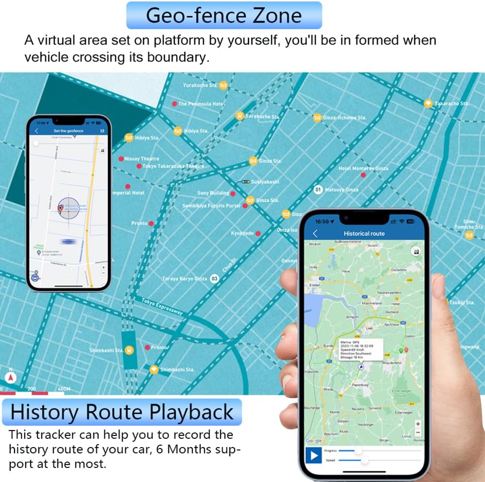 TKMARS Rastreador GPS Localizador GPS en Tiempo Real para Carro,Vehículo o Moto App Gratuita,10s Update Localizador GPS Resistente al Agua con Imán Fuerte y micrófono,Batería en Espera 90 días 905